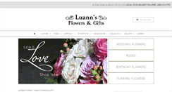 Desktop Screenshot of luannscountryflowers.com